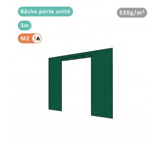 Bâche porte unité 520g/m² polyester PVC pour tous modèles