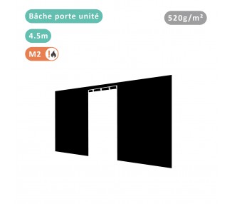 Bâche porte unité 520g/m² polyester PVC pour tous modèles