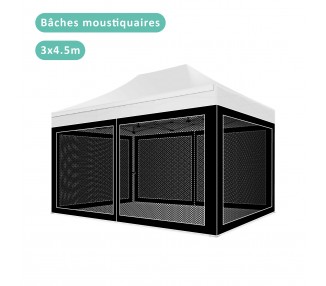 Bâches moustiquaires pour tout notre tente pliante 3X3m/3x4.5m