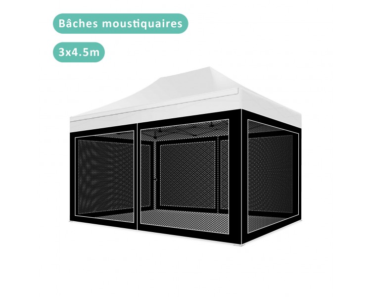 Bâches moustiquaires pour tout notre tente pliante 3X3m/3x4.5m