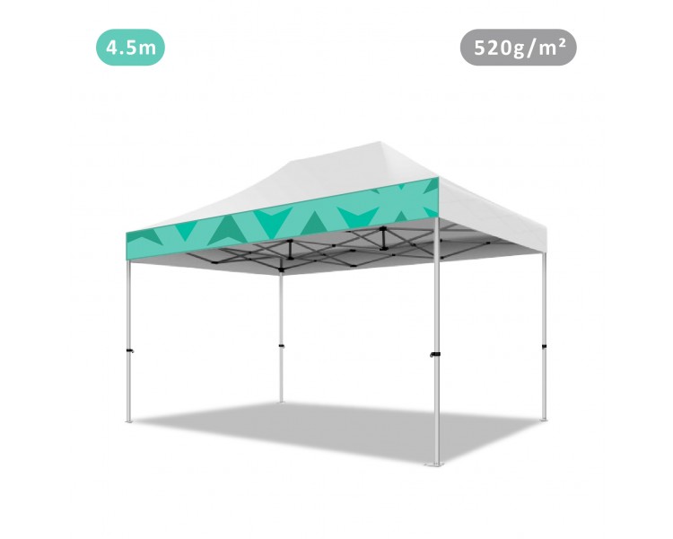 Bandeau amovible imprimé, banderole publicitaire 520g/m² pour toit PVC