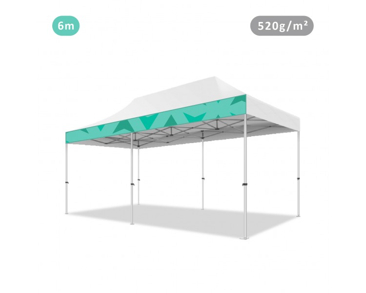 Bandeau amovible imprimé, banderole publicitaire 520g/m² pour toit PVC