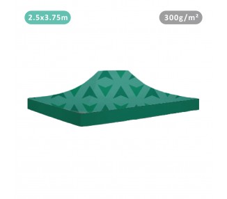 Tent with roof 100% printed roof 300g/m² 4 sides + 4 banners