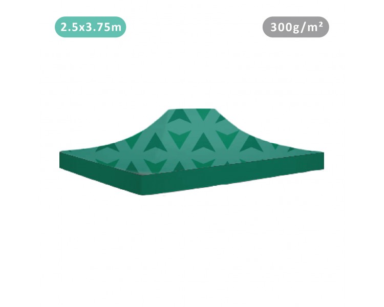 Tent with roof 100% printed roof 300g/m² 4 sides + 4 banners