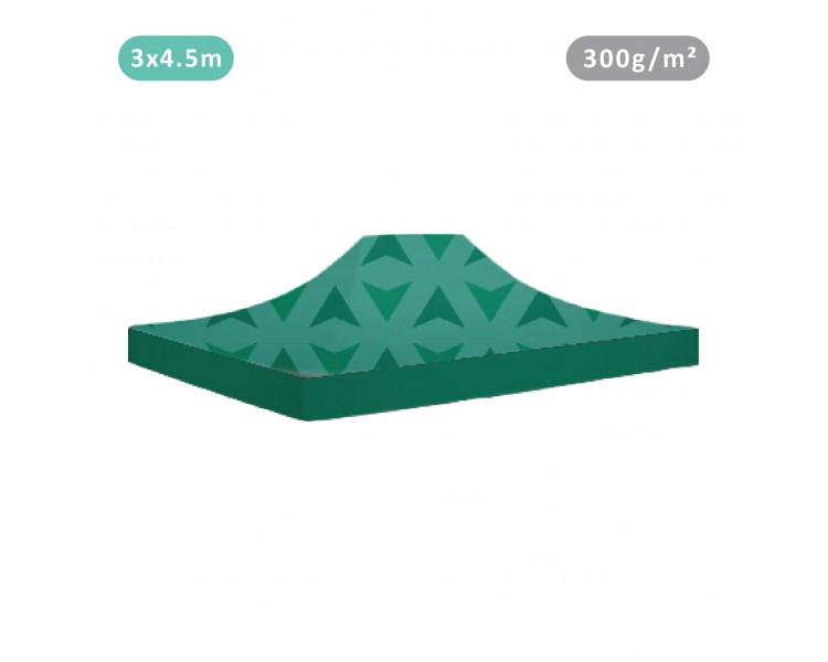 Tente avec Toit 100% imprimé toit 300g/m² 4 faces + 4 bandeaux