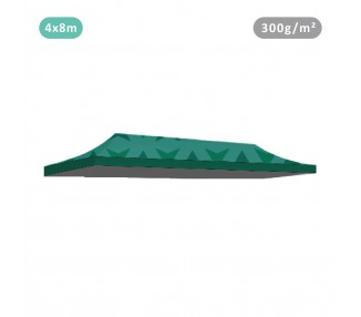 Tente avec Toit 100% imprimé toit 300g/m² 4 faces + 4 bandeaux