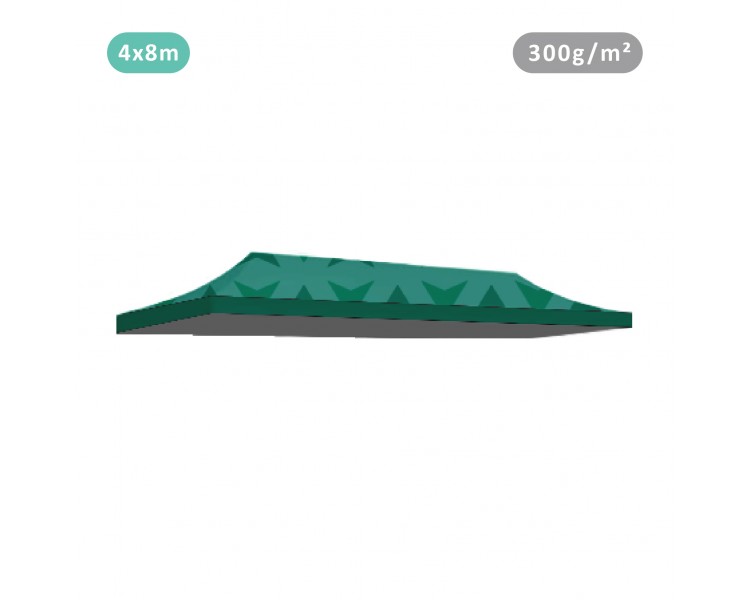Tente avec Toit 100% imprimé toit 300g/m² 4 faces + 4 bandeaux