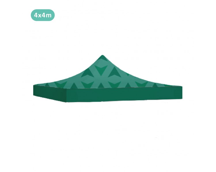 TENT WITH ROOF 100% PRINTED ROOF 520G/M² 4 SIDES + 4 BANNERS