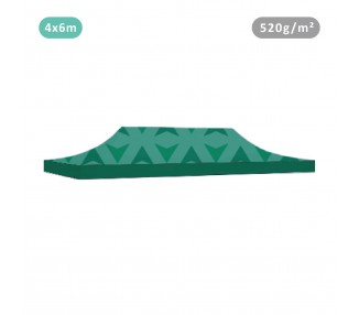 Tente avec Toit 100% imprimé toit 520g/m² 4 faces + 4 bandeaux