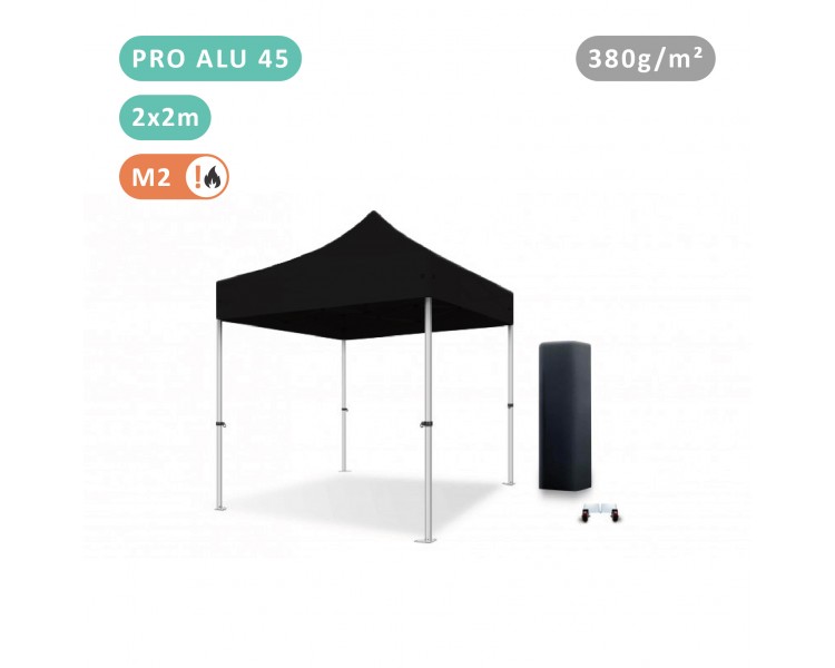 FOLDING TENT 2X2M IN ALU PRO 45MM WITH 380G TARPAULIN