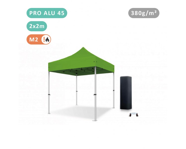 Tente Pliante 2x2M En Alu PRO 45mm bâche 380g