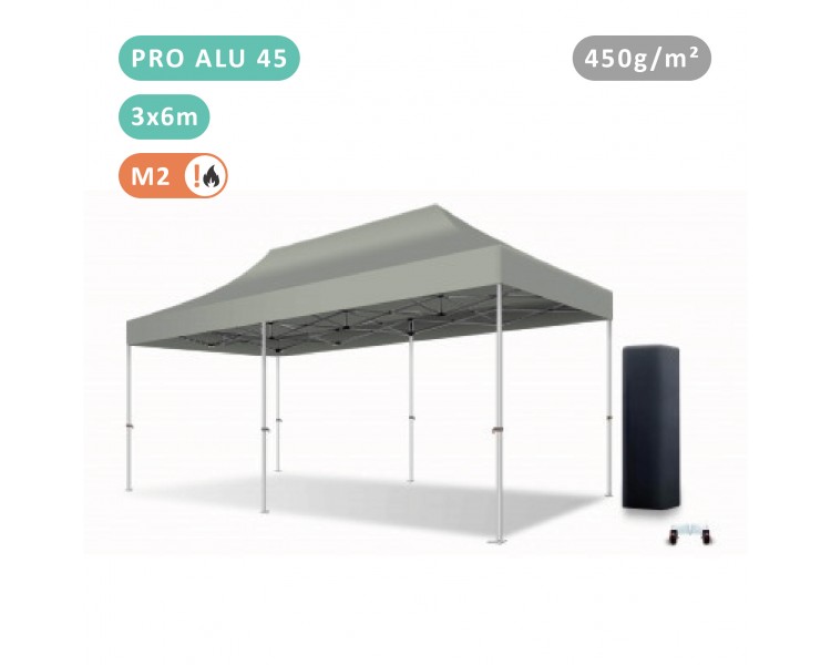 FOLDING TENT 3X6M IN ALU PRO 45MM WITH 380G TARPAULIN