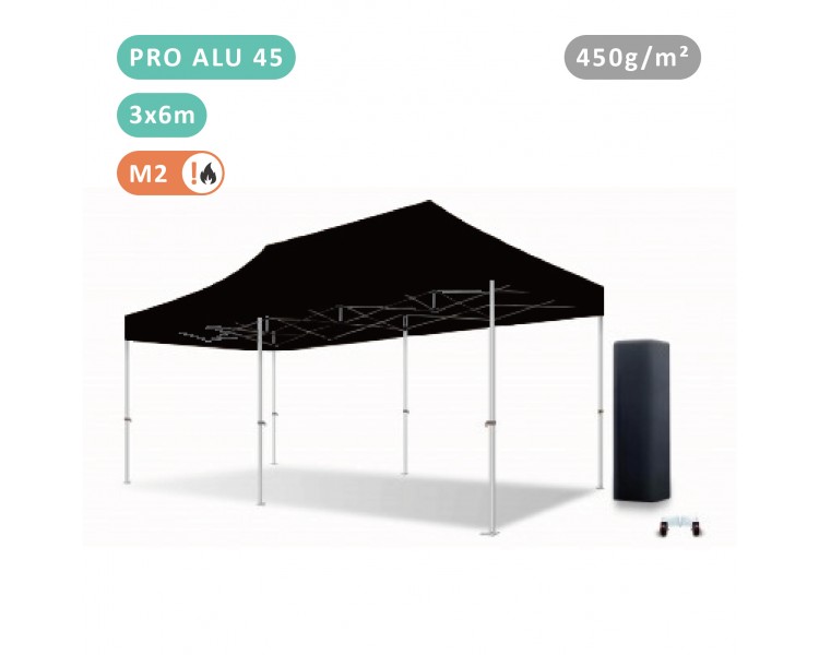 FOLDING TENT 3X6M IN ALU PRO 45MM WITH 380G TARPAULIN