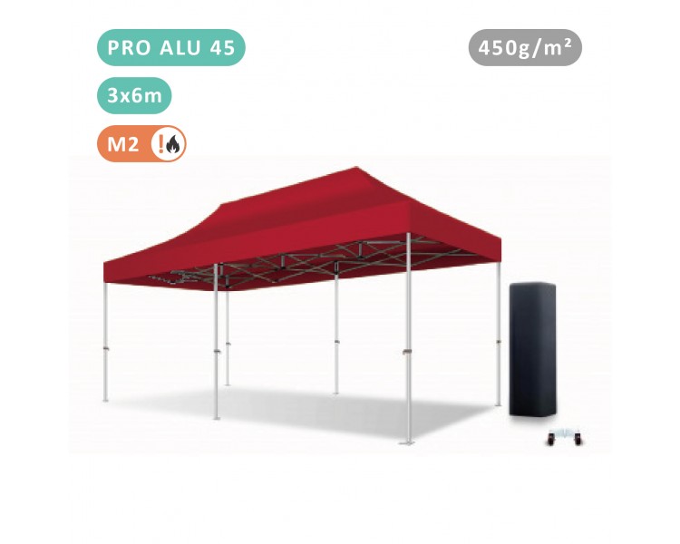 FOLDING TENT 3X6M IN ALU PRO 45MM WITH 380G TARPAULIN