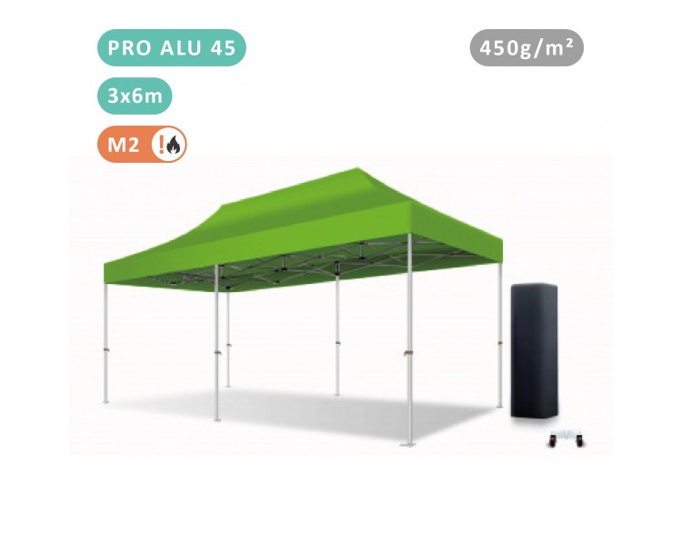 FOLDING TENT 3X6M IN ALU PRO 45MM WITH 380G TARPAULIN