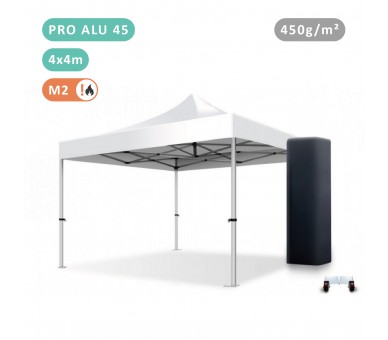 Tente Pliante 4x4M En Alu PRO 45mm bâche 450g/m²