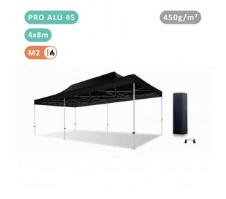 Tente Pliante 4x8M En Alu PRO 45mm bâche 450g/m²