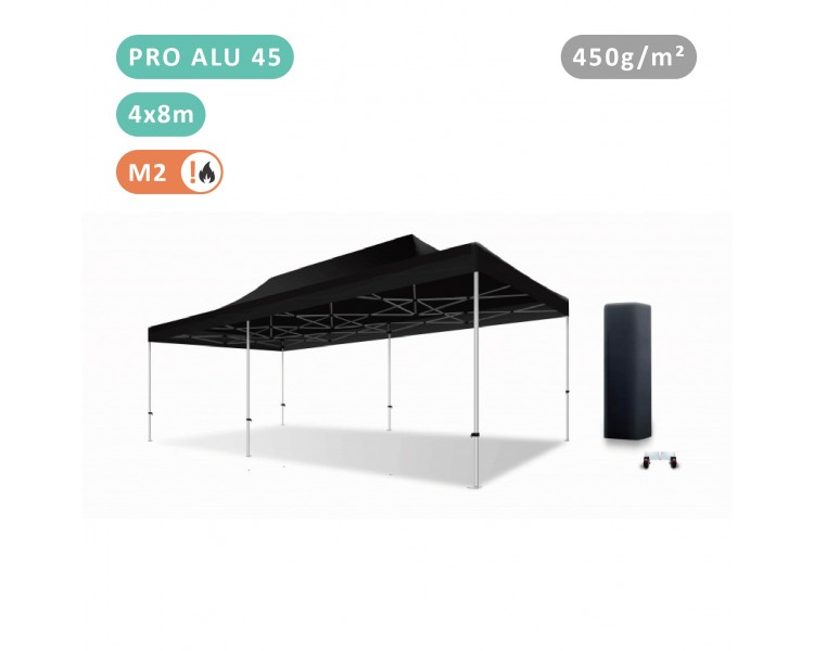 FOLDING TENT 4X8M IN ALU PRO 45MM WITH 380G TARPAULIN