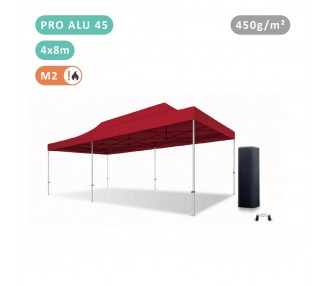 Tente Pliante 4x8M En Alu PRO 45mm bâche 450g/m²