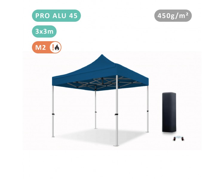 Tente Pliante 3x3M En Alu PRO 45mm bâche 450g/m²