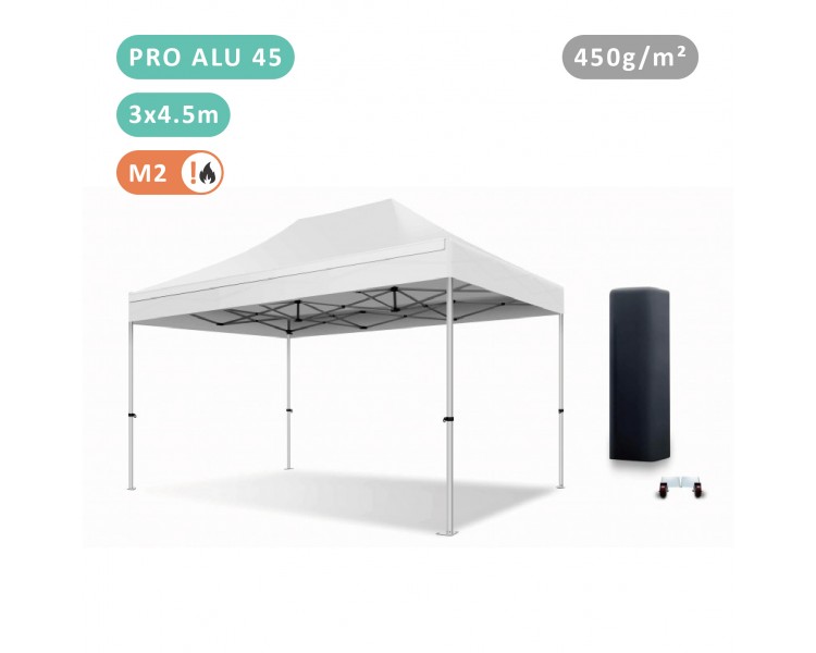 Tente Pliante 3x4.5M En Alu PRO 45mm bâche 450g/m²