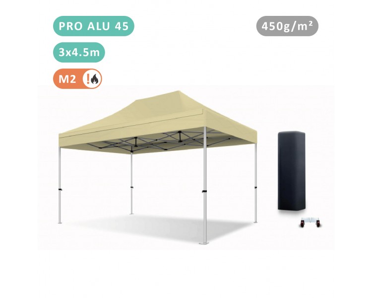 Tente Pliante 3x4.5M En Alu PRO 45mm bâche 450g/m²