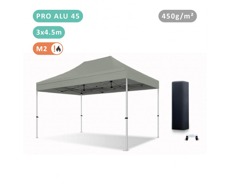 Tente Pliante 3x4.5M En Alu PRO 45mm bâche 450g/m² Tente Pliante 3x4.5M En Alu PRO 45mm bâche 450g/m²