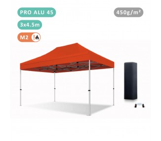 Tente Pliante 3x4.5M En Alu PRO 45mm bâche 450g/m²