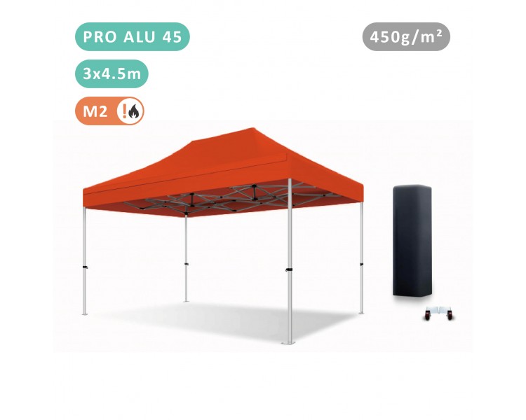 Tente Pliante 3x4.5M En Alu PRO 45mm bâche 450g/m²