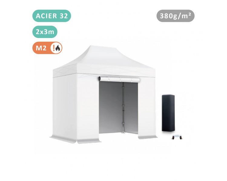 Pack Tente pliante Acier 32mm bâche 380g/m²
