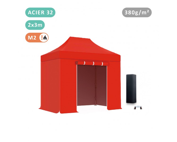 Pack Tente pliante Acier 32mm bâche 380g/m²