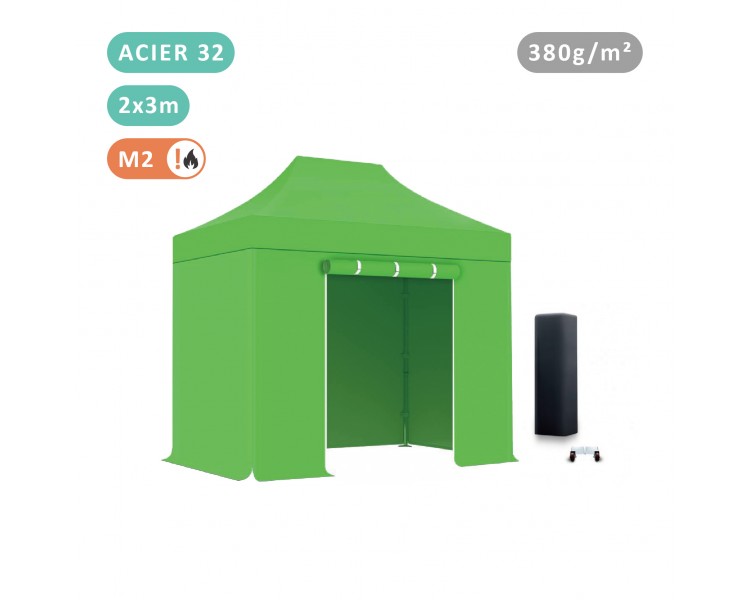 Pack Tente pliante Acier 32mm bâche 380g/m²