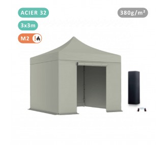 Pack Tente pliante Acier 32mm bâche 380g/m²