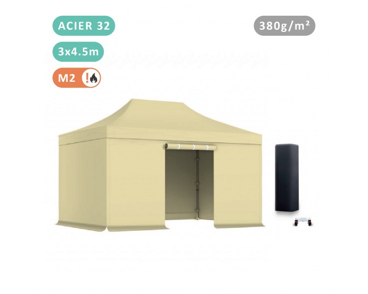Pack Tente pliante Acier 32mm bâche 380g/m²
