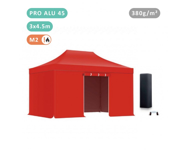 Pack Tente pliante Alu 45mm bâche 380g/m²