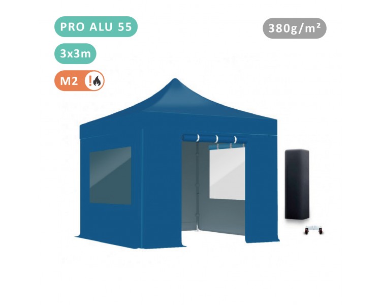 Pack Fenêtres Tente pliante Alu 55mm Bâche 380g/m²