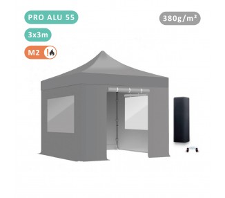 Pack Fenêtres Tente pliante Alu 55mm Bâche 380g/m²