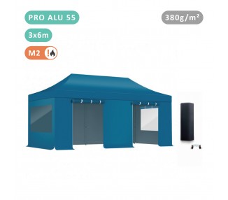Pack Fenêtres rideaux Tente pliante Pro Alu 55mm toit 380g/m²