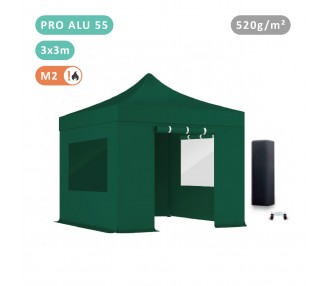 Pack Fenêtres Tente pliante Alu 55mm bâche 520g/m²