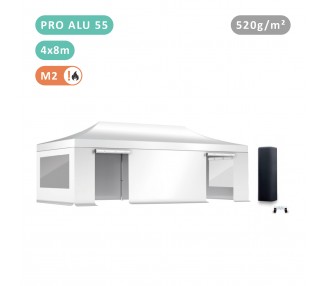 Pack Fenêtres Tente pliante Alu 55mm bâche 520g/m²