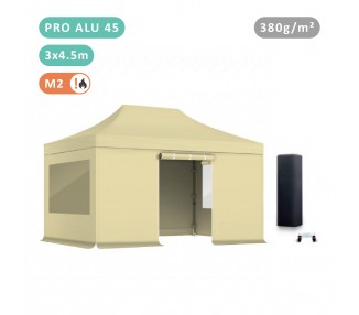 Pack Fenêtres Tente pliante  Alu 45mm bâche 380g/m²
