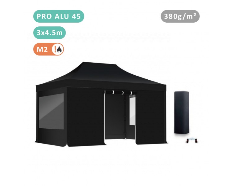 Pack Fenêtres Tente pliante  Alu 45mm bâche 380g/m²