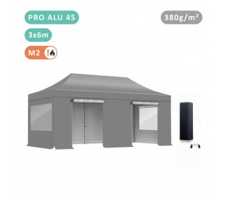 Pack Fenêtres Tente pliante  Alu 45mm bâche 380g/m²
