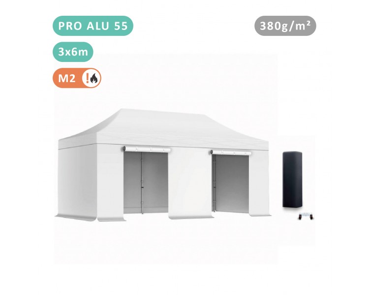 Pack Tente pliante Alu 55mm bâche 380g/m²
