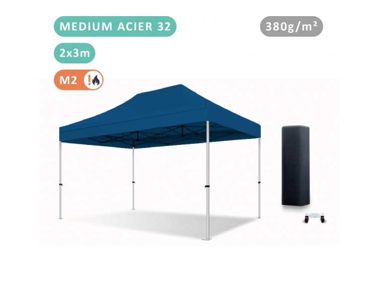Tente Pliante 2x3M En Acier 32mm Medium bâche 380g