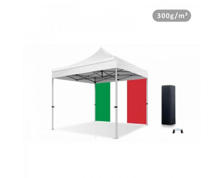 Bâche drapeau Italie 300g/m² polyester pvc pour tous les modèles