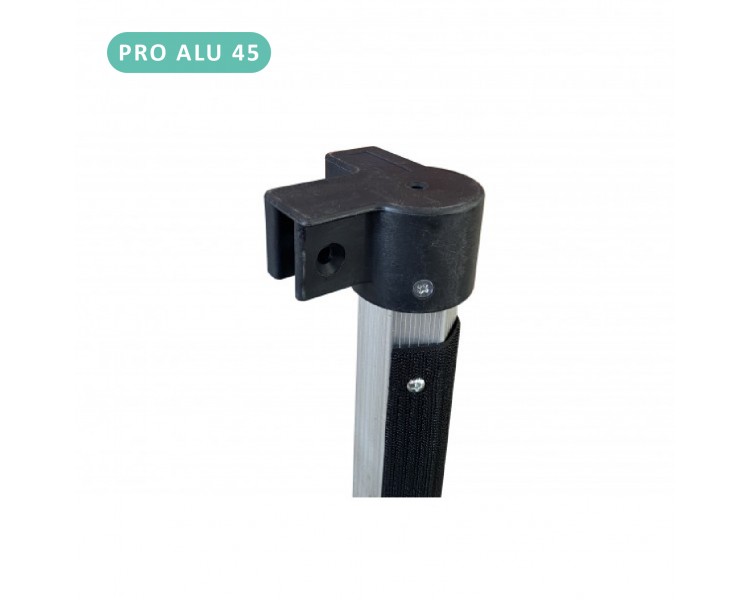 Angle de poteau bouché pour tube alu 45mm bouché/Pièce fixe de liaison