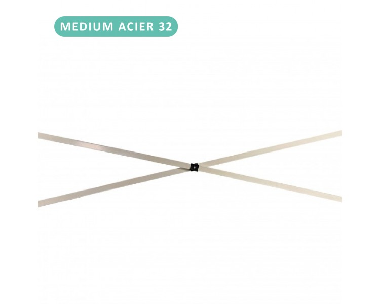 Compas (2 croisillons) pour tente acier 30mm