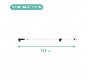 Pied supérieur d'angle pour tente acier 30mm (bagues de réglage comprises)