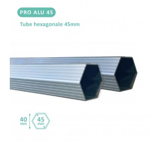 Pied supérieur d'angle pour tente alu 40/45mm (bagues de réglage comprises)